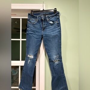 American Eagle Outfitters Women's Skinny Kick Jeans in Blue